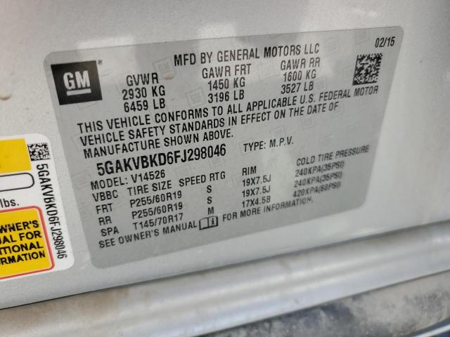 2015 BUICK ENCLAVE - 5GAKVBKD6FJ298046