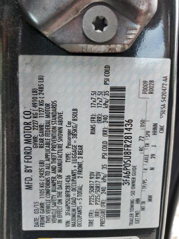 VIN 3FA6P0SU8FR281436 2015 Ford Fusion, Titanium Phev no.12