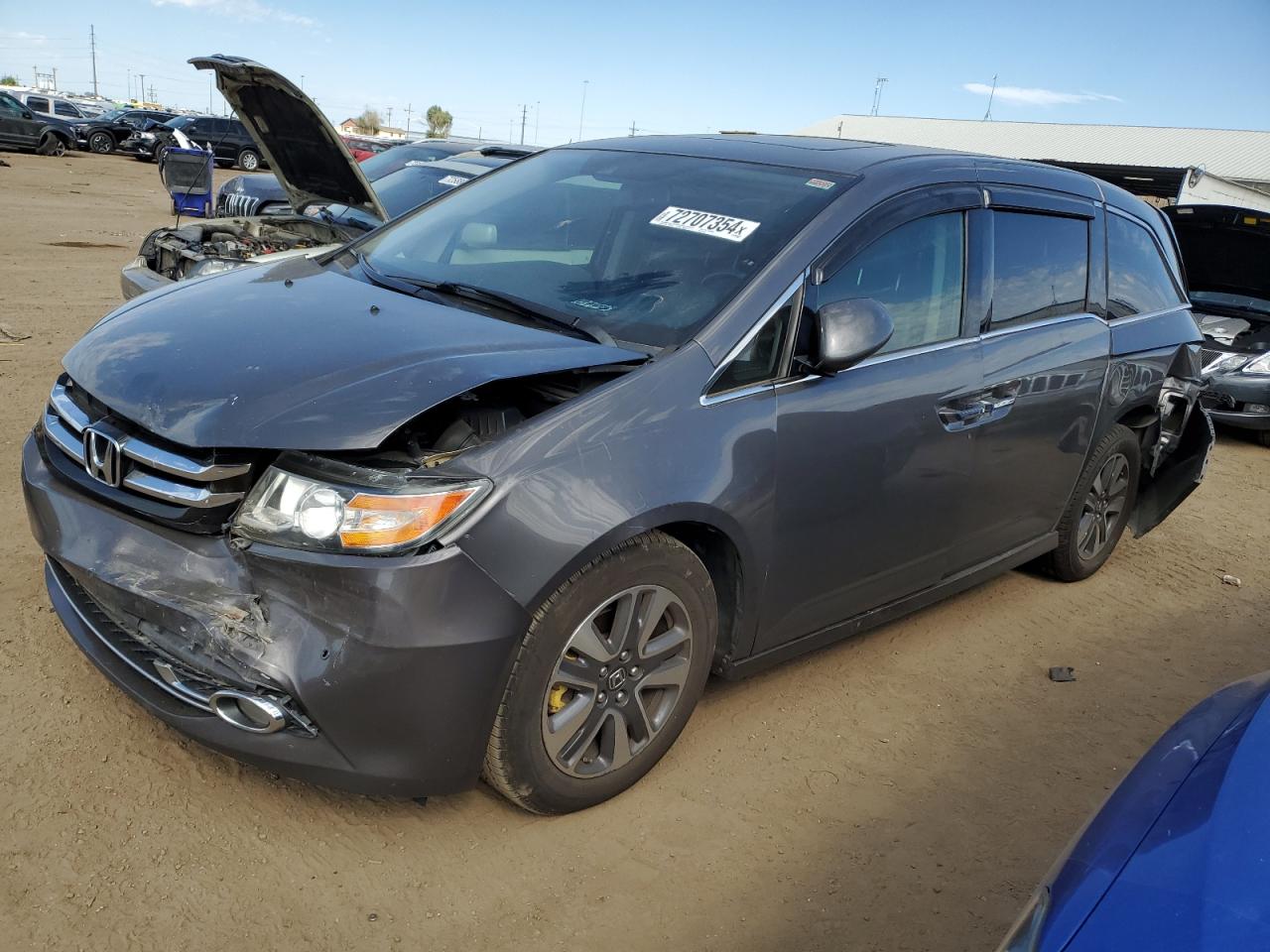 Lot #2957889837 2014 HONDA ODYSSEY TO