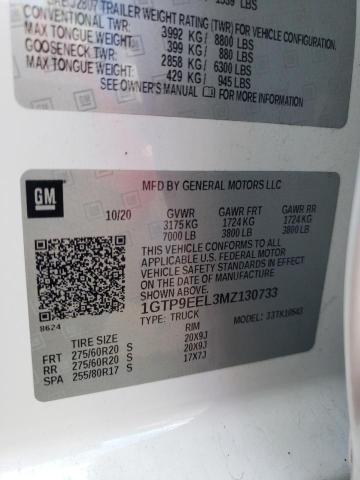 2021 GMC SIERRA K15 - 1GTP9EEL3MZ130733