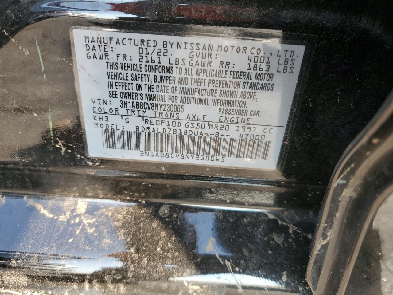 Lot #3029614068 2022 NISSAN SENTRA SV