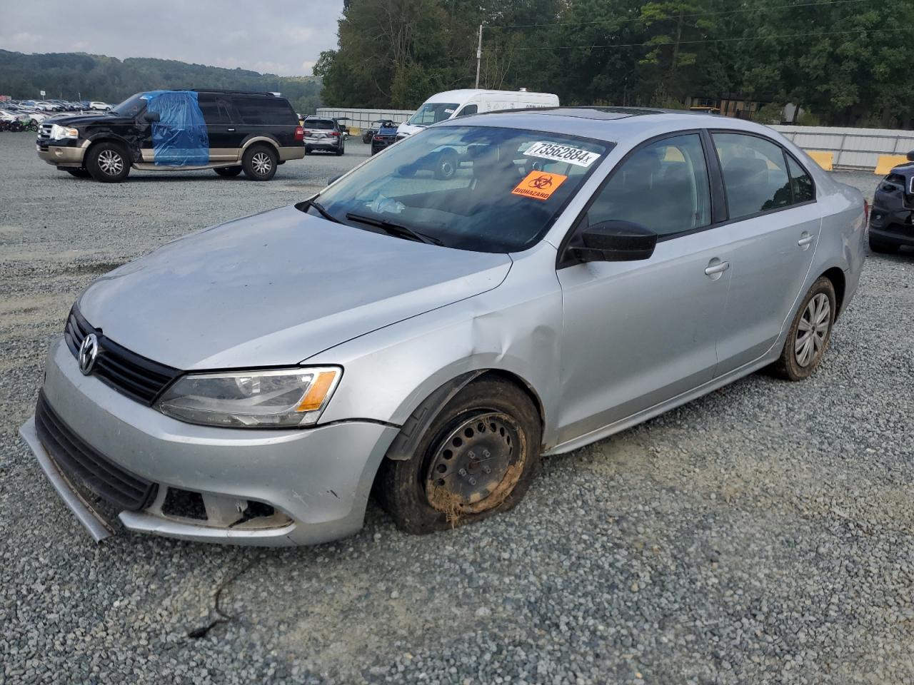 Lot #3029728643 2012 VOLKSWAGEN JETTA BASE