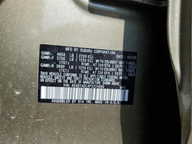 2023 SUBARU OUTBACK PR - 4S4BTADC4P3224886