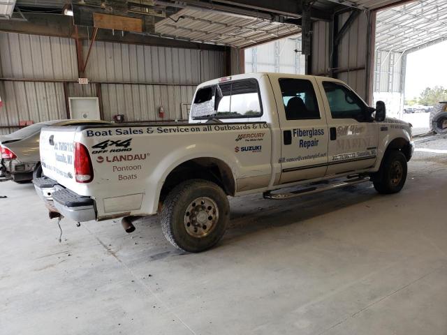 FORD F250 SUPER 2000 white crew pic diesel 1FTNW21F2YEE31635 photo #4