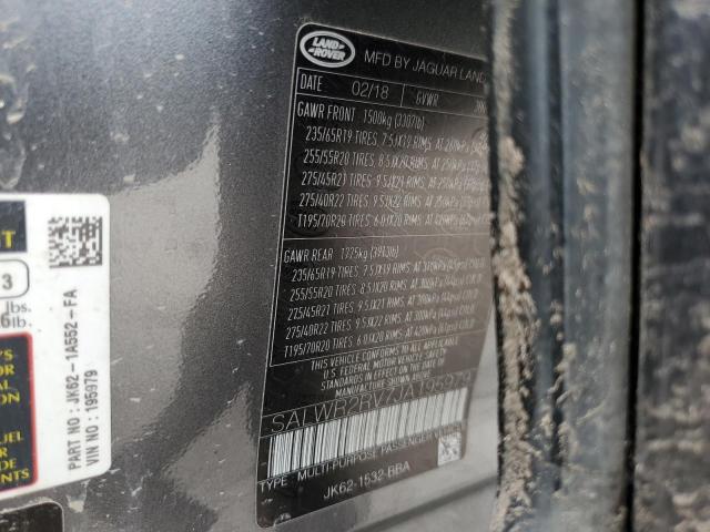 2018 LAND ROVER RANGE ROVE - SALWR2RV7JA195979