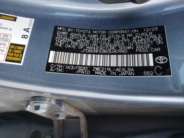 2024 TOYOTA COROLLA LE - JTDBCMFE8R3040980