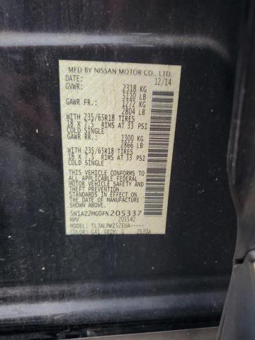 2015 NISSAN MURANO S - 5N1AZ2MG0FN205337