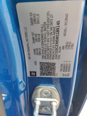 2021 CHEVROLET COLORADO L - 1GCGSCEN5M1189145
