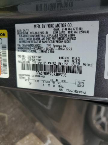 VIN 3FA6P0D99DR309203 2013 Ford Fusion, Titanium no.12