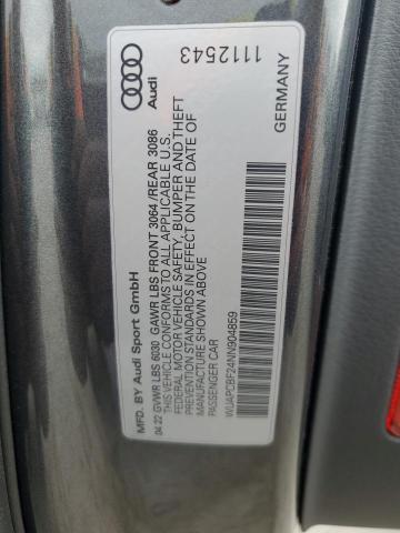 2022 AUDI RS7 - WUAPCBF24NN904859