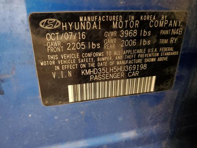 VIN KMHD35LH5HU369198 2017 Hyundai Elantra no.12