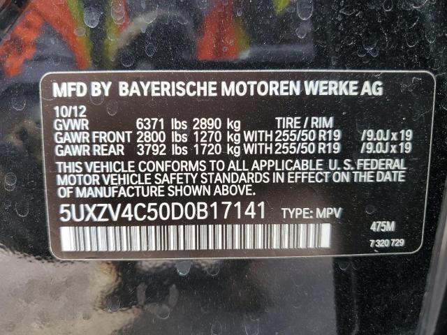 VIN 5UXZV4C50D0B17141 2013 BMW X5, Xdrive35I no.13