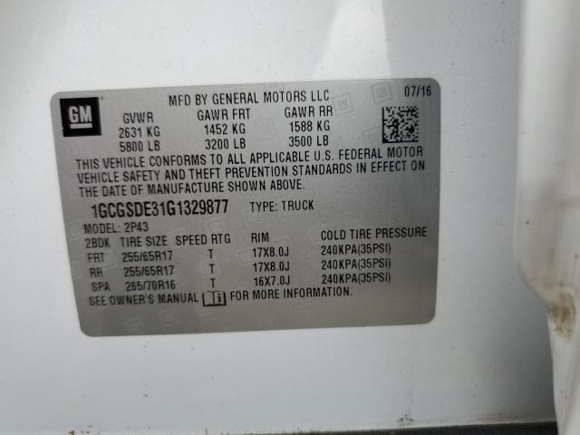 2016 CHEVROLET COLORADO Z - 1GCGSDE31G1329877
