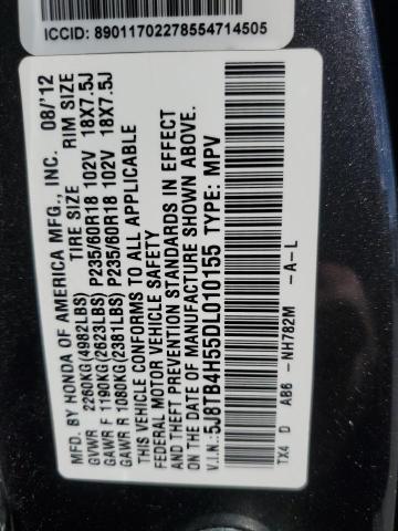 VIN 5J8TB4H55DL010155 2013 Acura RDX, Technology no.12