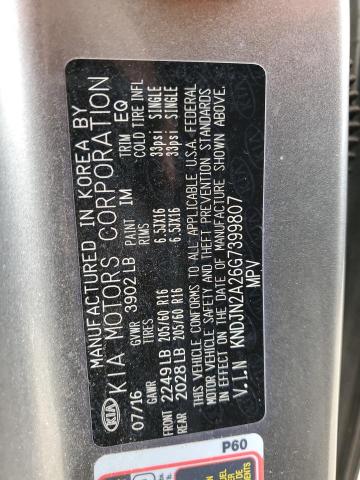 2016 KIA SOUL - KNDJN2A26G7399807
