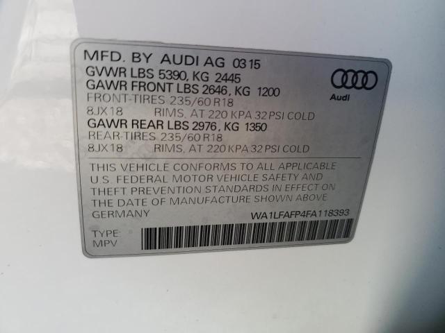 VIN WA1LFAFP4FA118393 2015 Audi Q5, Premium Plus no.13