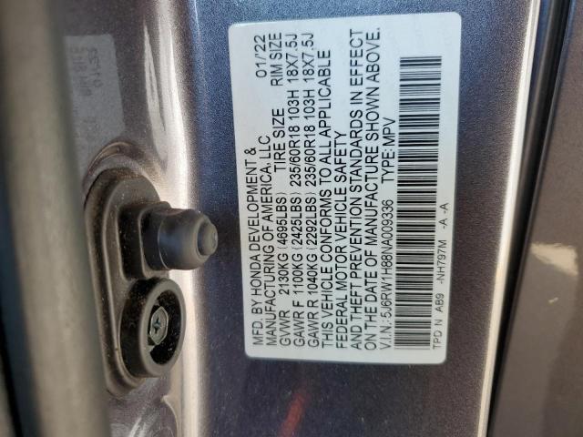 2022 HONDA CR-V EXL - 5J6RW1H88NA009336