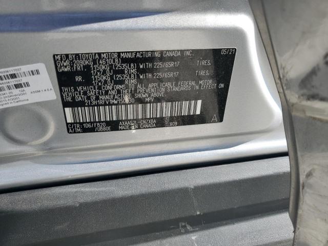 2021 TOYOTA RAV4 LE - 2T3H1RFV1MW150630
