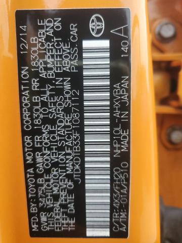 2015 TOYOTA PRIUS C - JTDKDTB33F1087112
