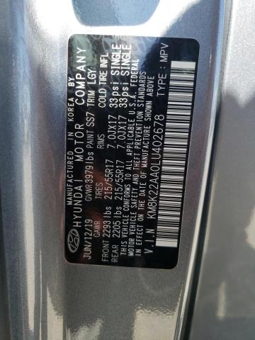 2020 HYUNDAI KONA SEL - KM8K22AA0LU402678