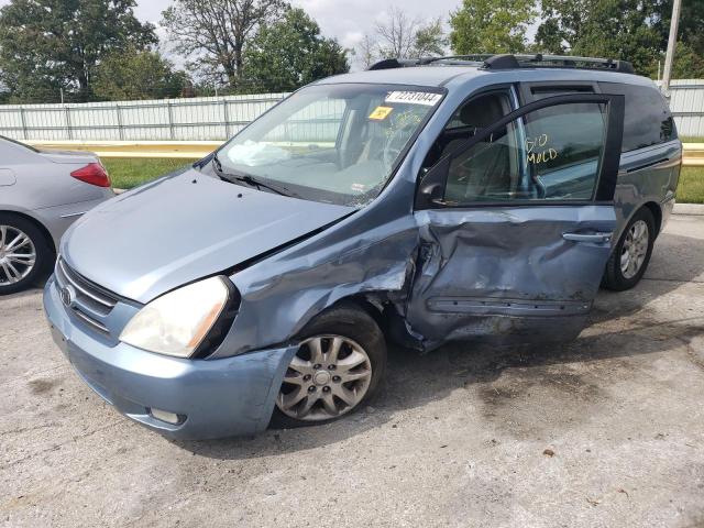 KIA SEDONA EX 2006 blue sports v gas KNDMB233X66077896 photo #1