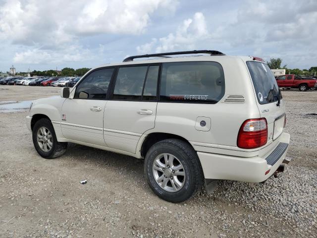 LEXUS LX 470 2002 white 4dr spor gas JTJHT00W523518148 photo #3