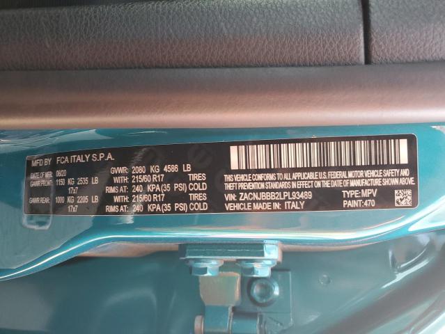 ZACNJBBB2LPL93489 2020 JEEP RENEGADE