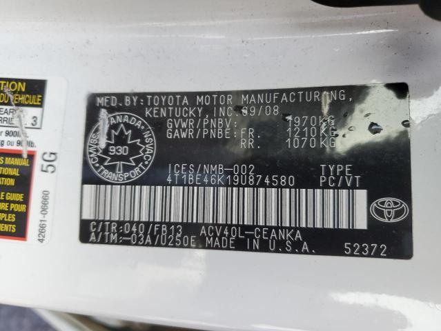 2019 TOYOTA /S/LE/XLE 4T1BE46K19U874580