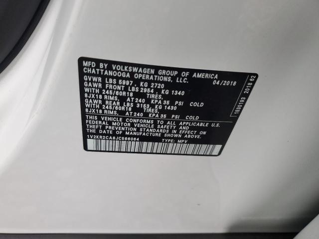 2018 VOLKSWAGEN ATLAS SE - 1V2KR2CA8JC566064