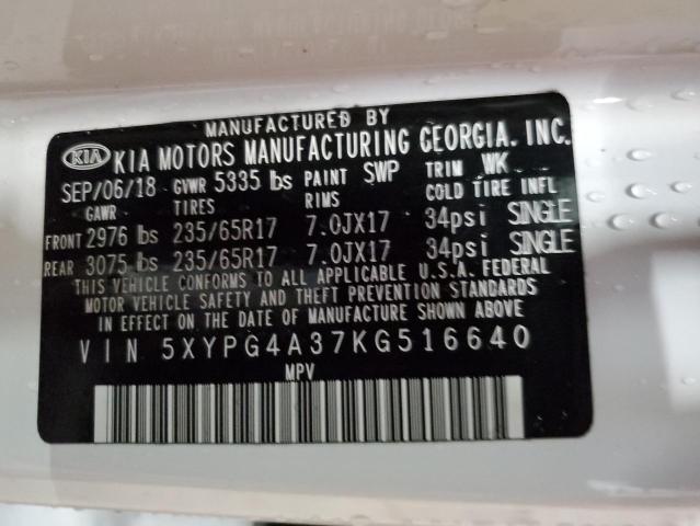 2019 KIA SORENTO L - 5XYPG4A37KG516640