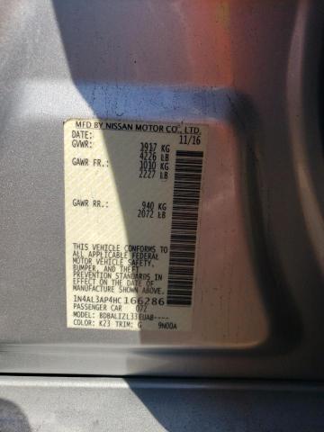 2017 NISSAN ALTIMA 2.5 - 1N4AL3AP4HC166286