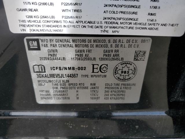 2018 GMC TERRAIN SL - 3GKALMEV5JL144367