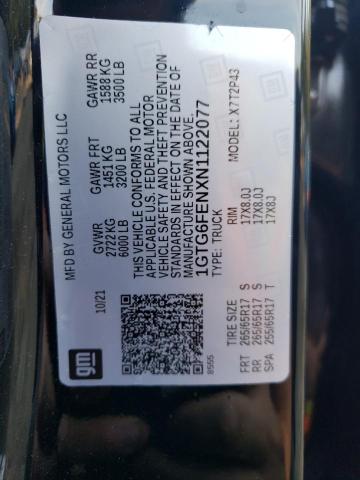 2022 GMC CANYON AT4 - 1GTG6FENXN1122077