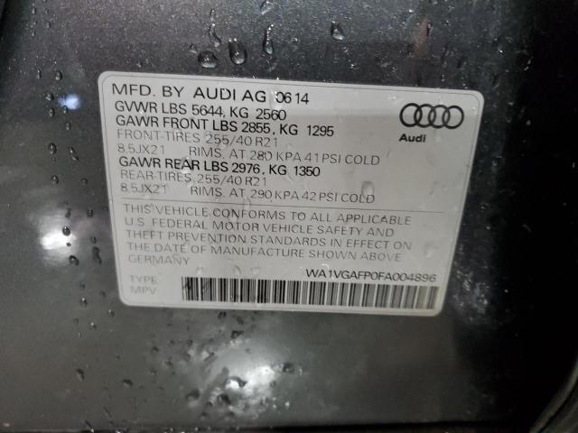 2015 AUDI SQ5 PRESTI WA1VGAFP0FA004896