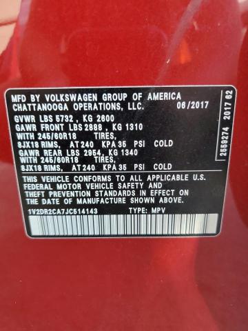 2018 VOLKSWAGEN ATLAS SE - 1V2DR2CA7JC514143
