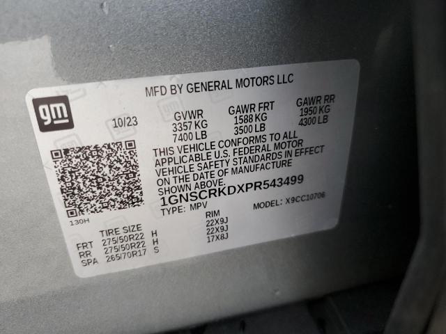 2023 CHEVROLET TAHOE C150 1GNSCRKDXPR543499