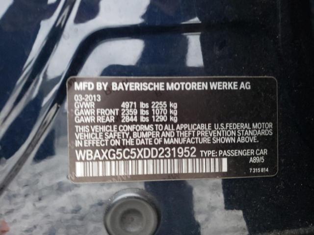 VIN WBAXG5C5XDD231952 2013 BMW 5 Series, 528 I no.12