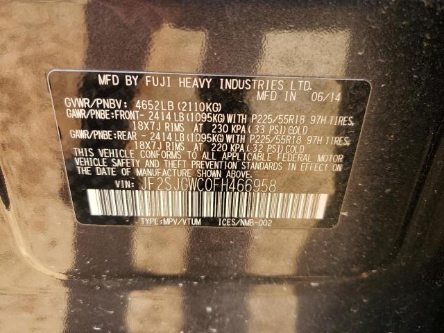 2015 SUBARU FORESTER 2 - JF2SJGWC0FH466958