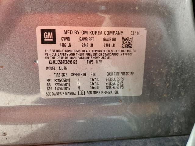 VIN KL4CJESB7EB696125 2014 Buick Encore no.12