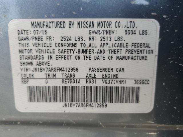 2015 INFINITI Q50 SPORT JN1BV7AR6FM412959