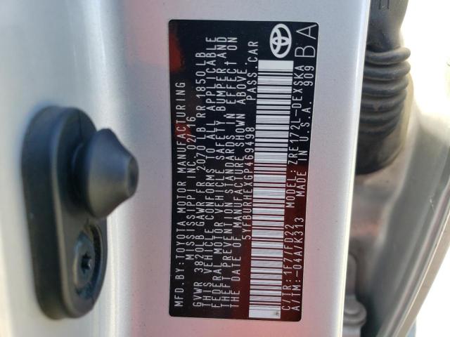 2016 TOYOTA COROLLA L - 5YFBURHEXGP469498