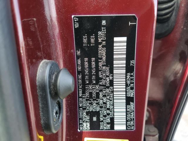 2018 TOYOTA HIGHLANDER - 5TDJZRFH9JS487158