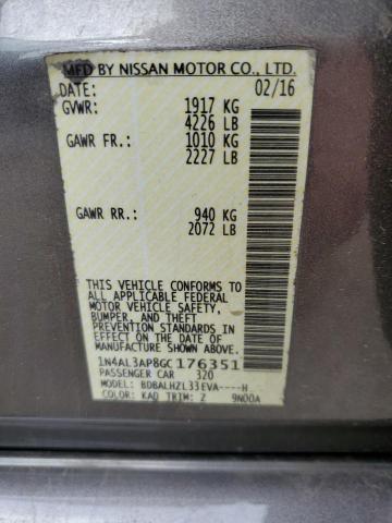 2016 NISSAN ALTIMA - 1N4AL3AP8GC176351