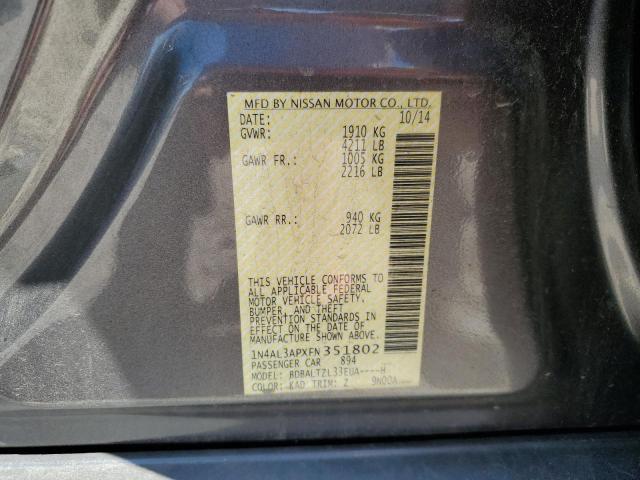 2015 NISSAN ALTIMA 2.5 - 1N4AL3APXFN351802