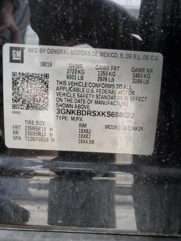 2019 CHEVROLET BLAZER 3LT - 3GNKBDRSXKS698022