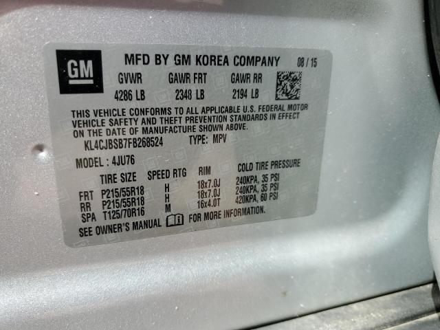 2015 BUICK ENCORE CON - KL4CJBSB7FB268524