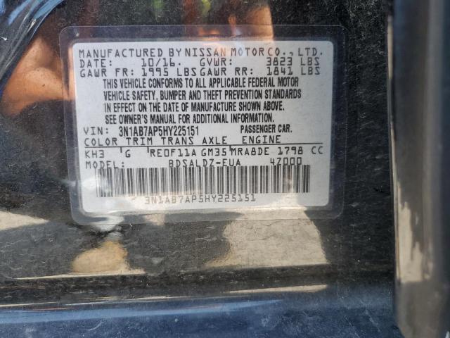2017 NISSAN SENTRA S - 3N1AB7AP5HY225151