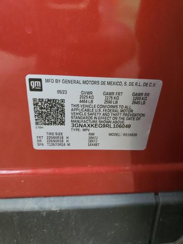 2024 CHEVROLET EQUINOX LT - 3GNAXKEG9RL106049