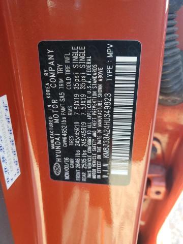 2017 HYUNDAI TUCSON LIM - KM8J33A24HU349823