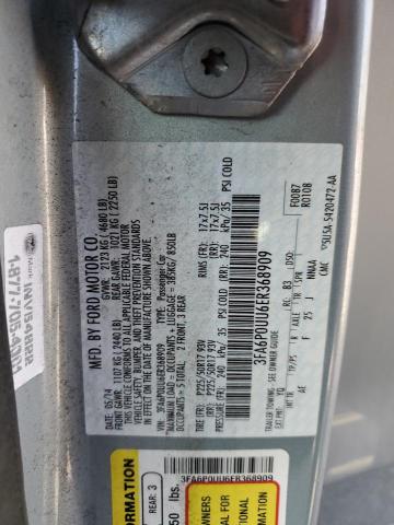 VIN 3FA6P0UU6ER368909 2014 Ford Fusion, S Hybrid no.13